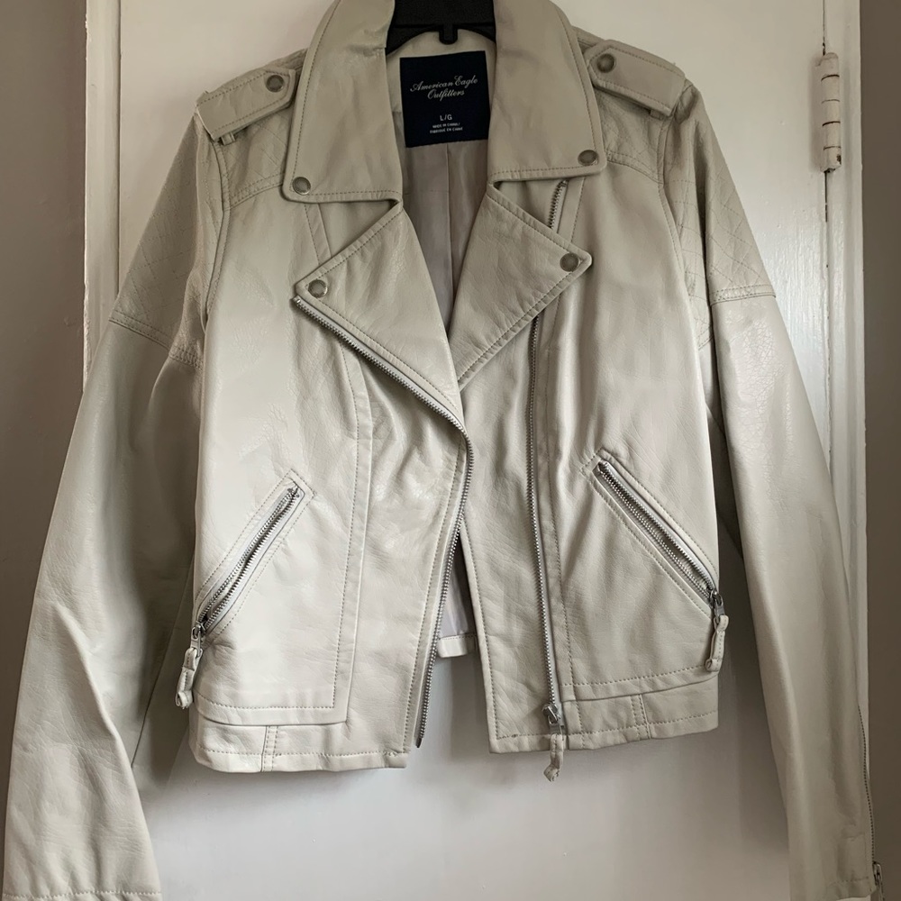 Faux leather jacket